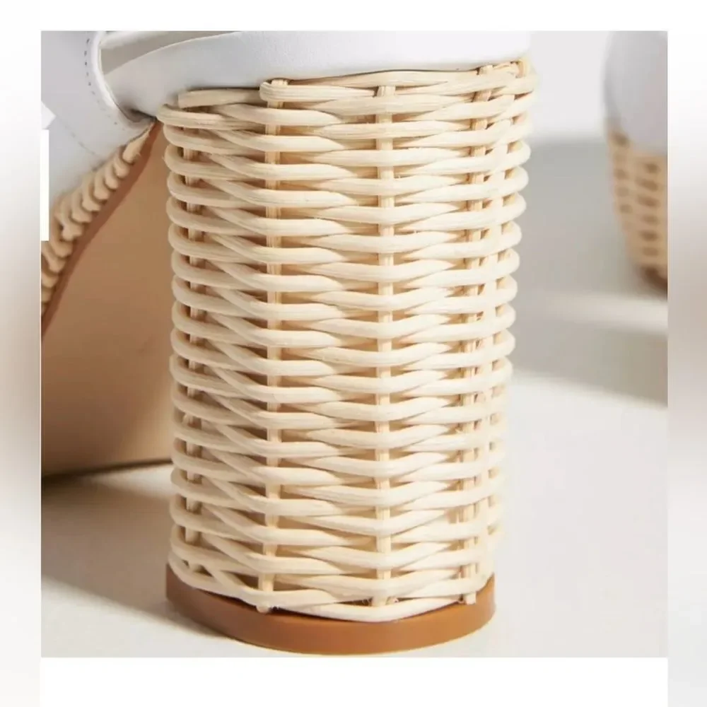 Jeffrey Campbell Amma Platform Sandals in White and Tan Size 10, NWOB - Picture 3 of 14